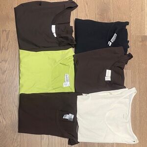 Lot of Chico's and J.Jill Women's Tank Tops - Brown, Black, Lime, Cream